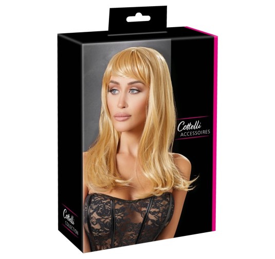 Cottelli ACCESSOIRES - Peruka Z Prostymi Blond Włosami Za Ramiona